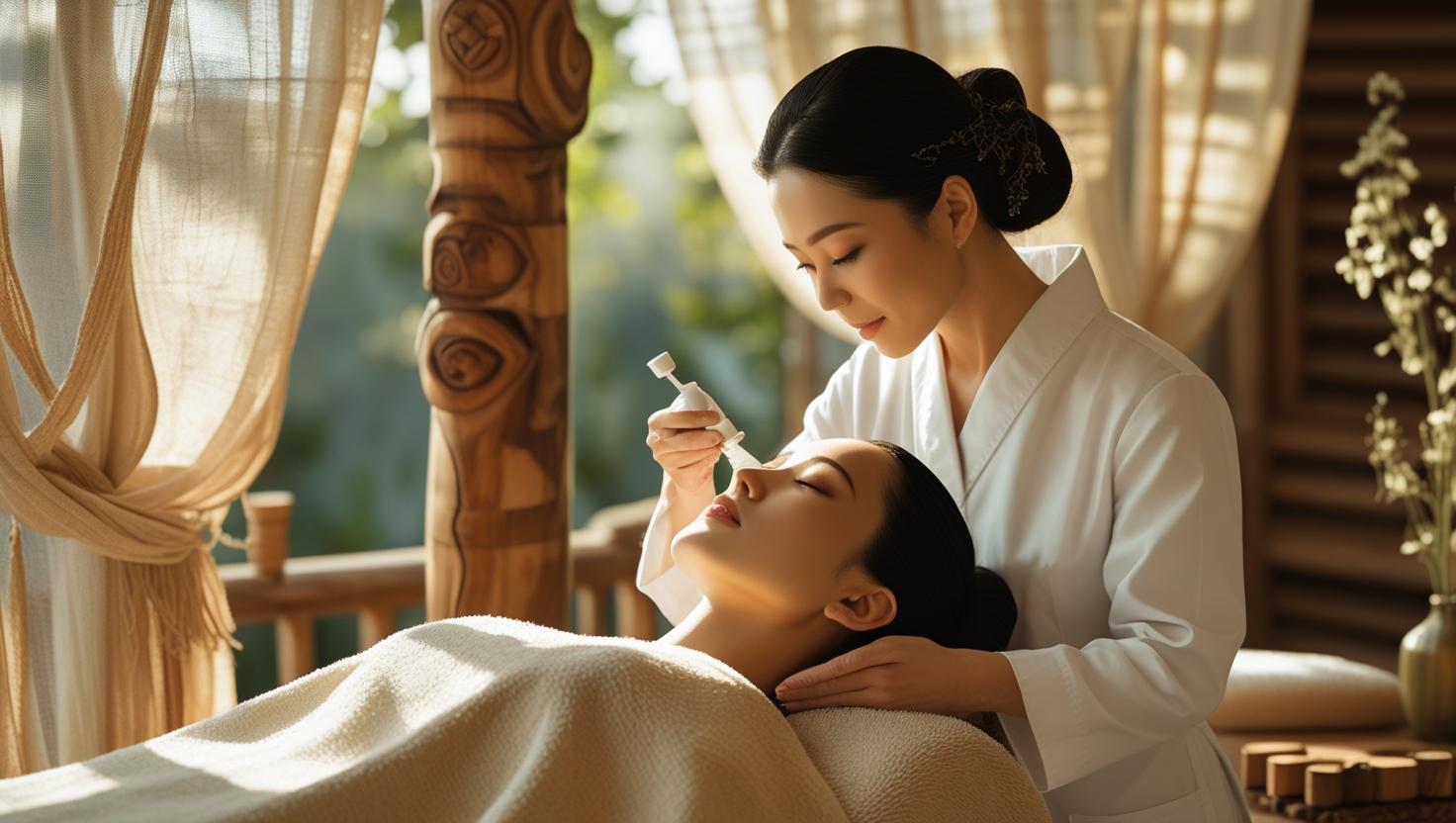 Mioko Fukuhara in our signature spa ritual